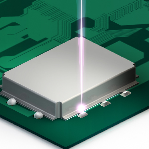 Image of solder application and laser melting -2