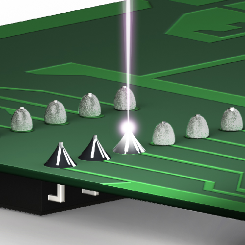 Image of solder application and laser melting -4