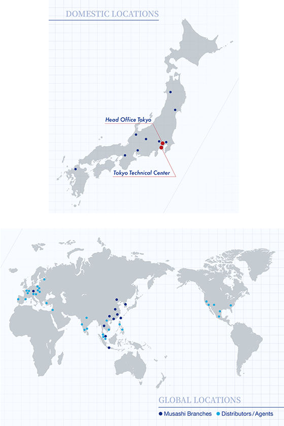 Careful support through a network of bases nationwide and overseas